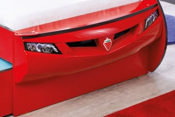 CARBED Кровать-машина Coupe с выдвижной кроватью Red 20.03.1306.00 в Раздолинске - razdolinsk.mebel54.com | фото