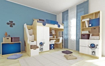 Детская комната Санни (Белый/корпус Клен) в Раздолинске - razdolinsk.mebel54.com | фото