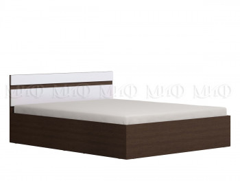 Ким кровать 1,4 (Венге/белый глянец) в Раздолинске - razdolinsk.mebel54.com | фото