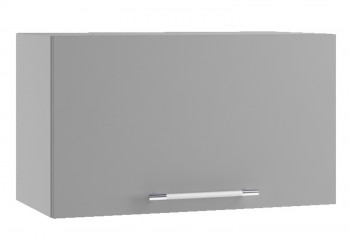 Корато ПГФ 600 шкаф верхний горизонтальный с фрезеровкой (Кварц черный/корпус Серый) в Раздолинске - razdolinsk.mebel54.com | фото