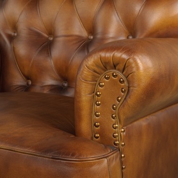 Кресло кожаное Чарльз в Раздолинске - razdolinsk.mebel54.com | фото