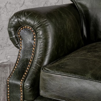 Кресло кожаное Лофт Аристократ (ширина 1070 мм) в Раздолинске - razdolinsk.mebel54.com | фото
