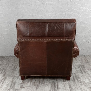 Кресло кожаное Лофт Аристократ (ширина 1100 мм) в Раздолинске - razdolinsk.mebel54.com | фото