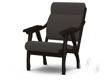 Кресло Вега-10 (венге лак/ULTRA GRAFIT) в Раздолинске - razdolinsk.mebel54.com | фото