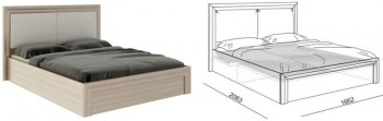 Кровать 1,6 Глэдис (М32) с подъемным механизмом Распродажа в Раздолинске - razdolinsk.mebel54.com | фото