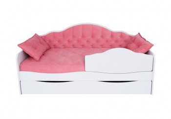 Кровать 170 серии Иллюзия Лайт 1 ящик 89 Розовый (подушки) в Раздолинске - razdolinsk.mebel54.com | фото