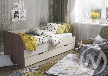 Кровать детская Балли 2-х уровневая (шимо темный/шимо светлый) в Раздолинске - razdolinsk.mebel54.com | фото