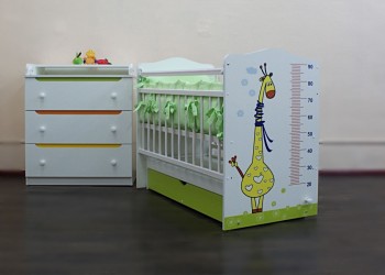 Кроватка детская Жираф в Раздолинске - razdolinsk.mebel54.com | фото