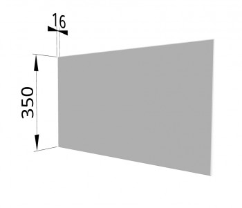 Панель торцевая (для шкафа горизонтального глубокого) ГПГ Ройс (Белый софт) в Раздолинске - razdolinsk.mebel54.com | фото