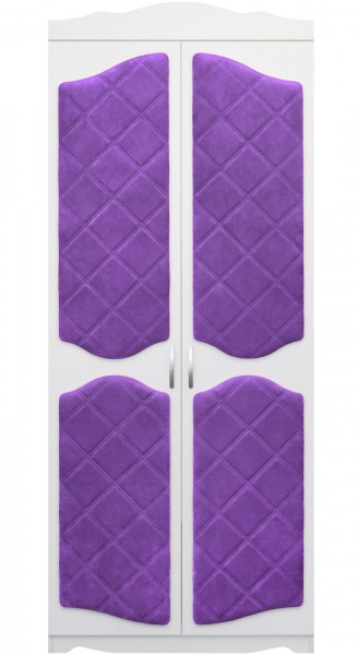Шкаф 2-х створчатый серии Иллюзия 32 фиолетовый в Раздолинске - razdolinsk.mebel54.com | фото
