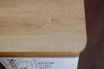 Стол с ящиками «Оксфорд» (Ривьера/Белый с рисунком) в Раздолинске - razdolinsk.mebel54.com | фото
