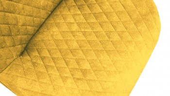 Стул «Оливер» К3 Черный/Микровелюр Wellmart Yellow в Раздолинске - razdolinsk.mebel54.com | фото