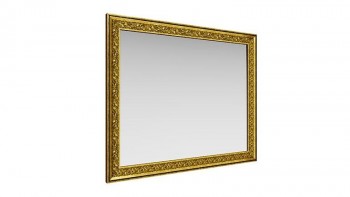 Зеркало навесное "Айрум"/(дуб кальяри / профиль: золото с орнаментом) в Раздолинске - razdolinsk.mebel54.com | фото